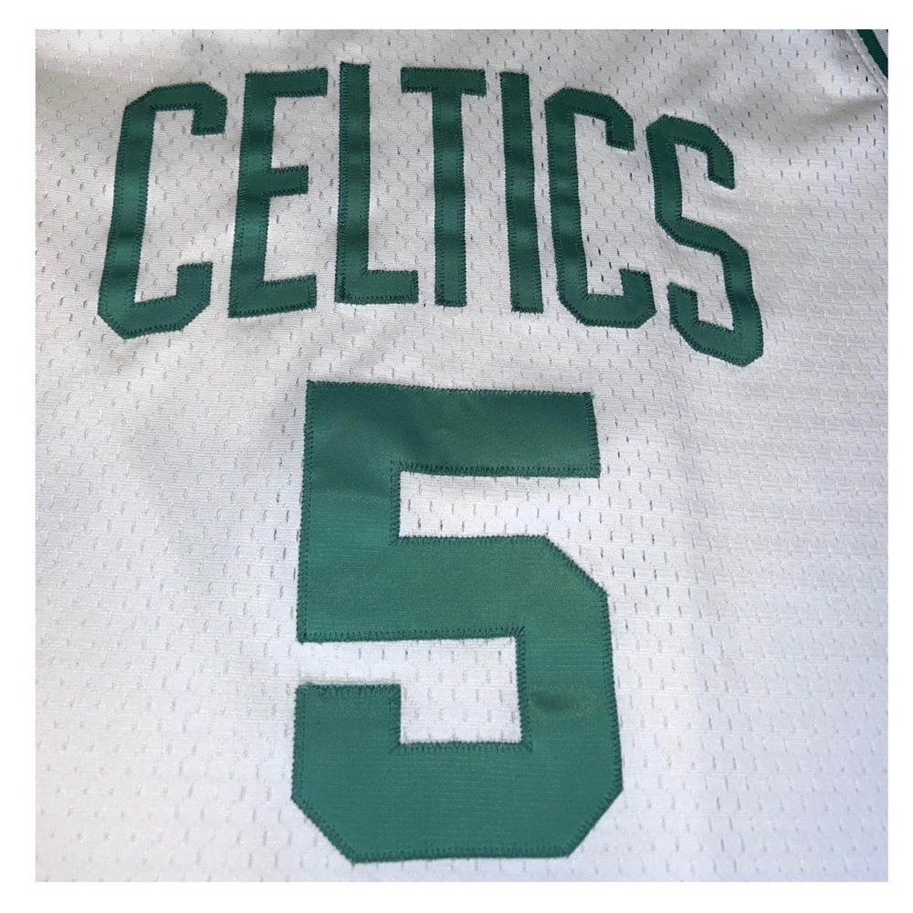 Adidas Boston Celtics Kevin Garnett #5 NBA Stitched Jersey Men's XXL 90's Retro - Picture 3 of 7